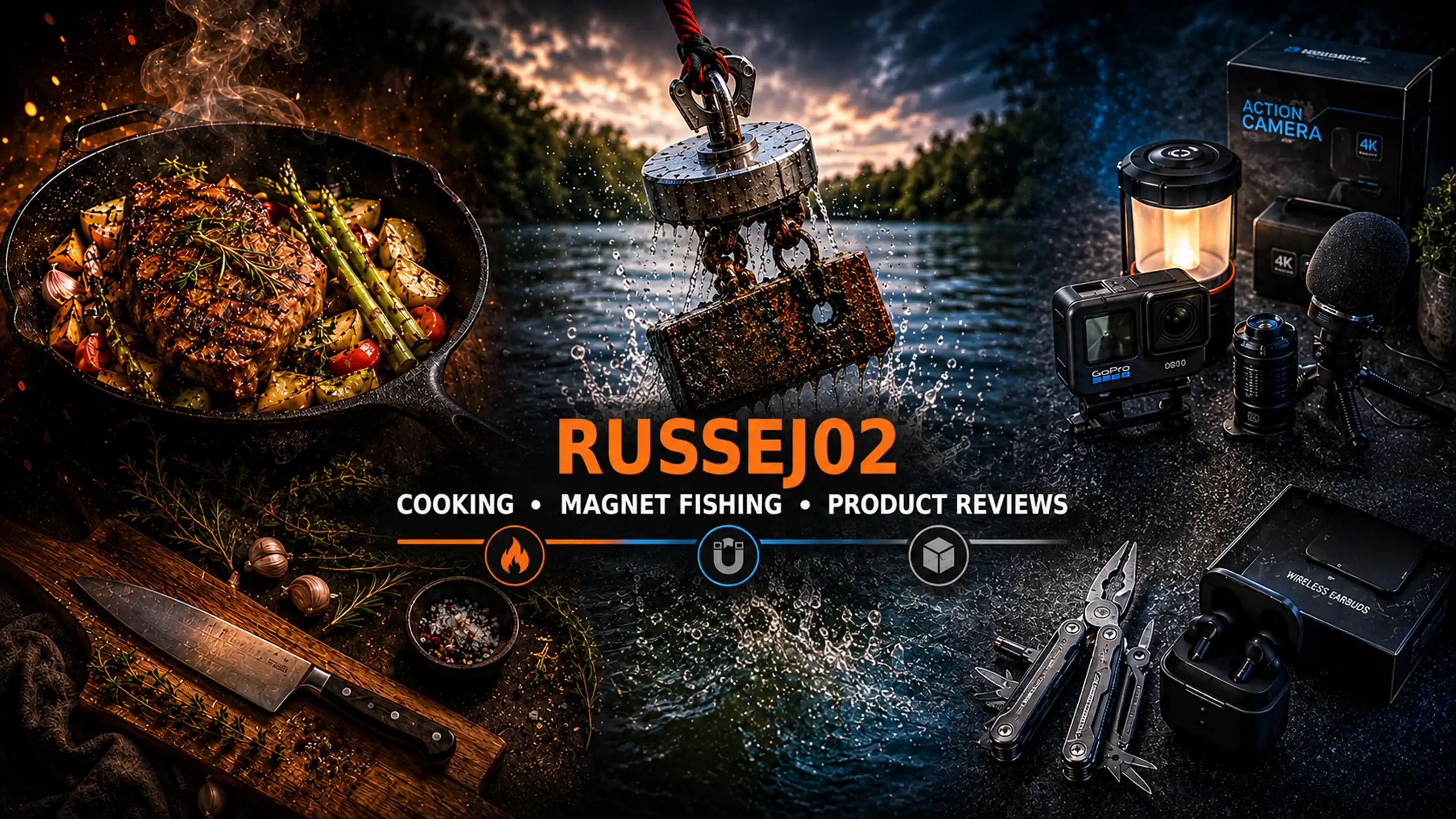 RUSSEJ02 - Cooking, Magnet Fishing, Product Reviews